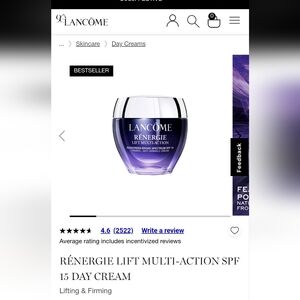 Lancome Rénergie Lift Multi-Action Day Cream - Purple and Silver